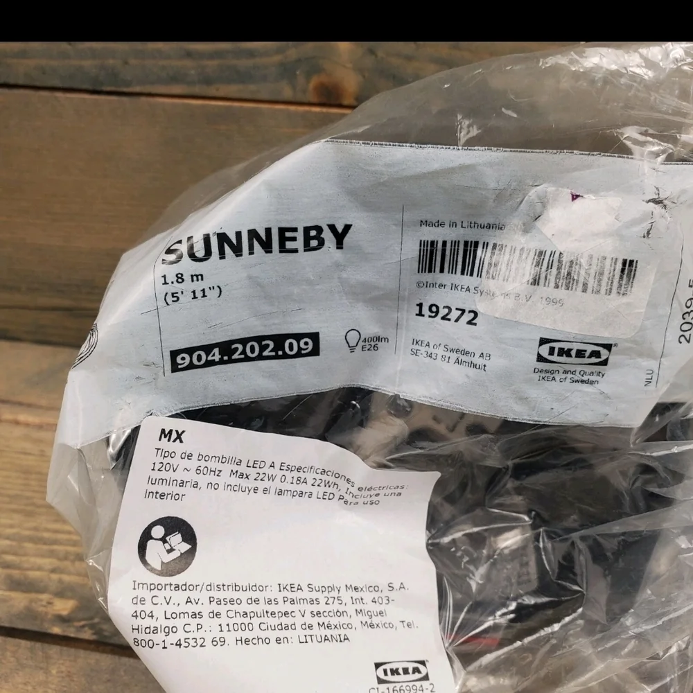 IKEA SUNNEBY Black Pendant Light